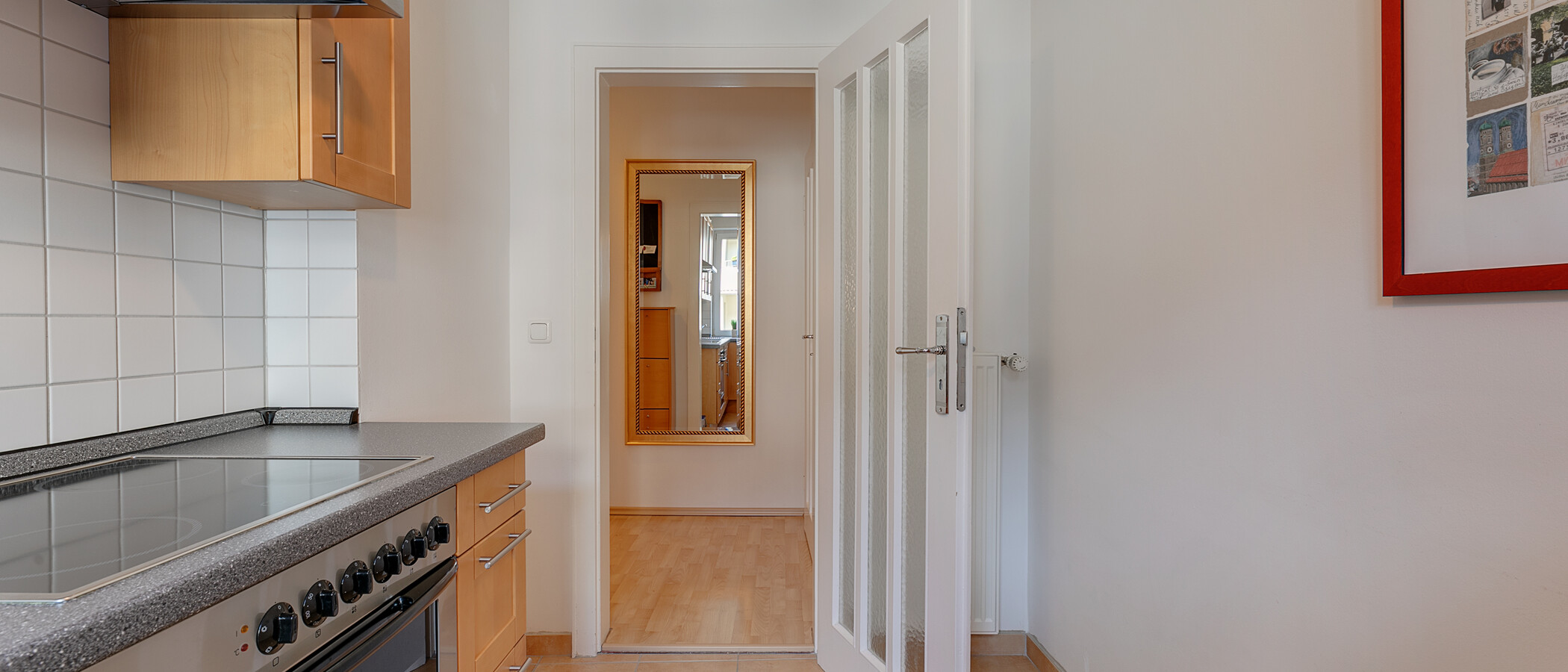 квартира München Schwabing-West (rund um den Hohenzollernplatz) 03 кухня 4783