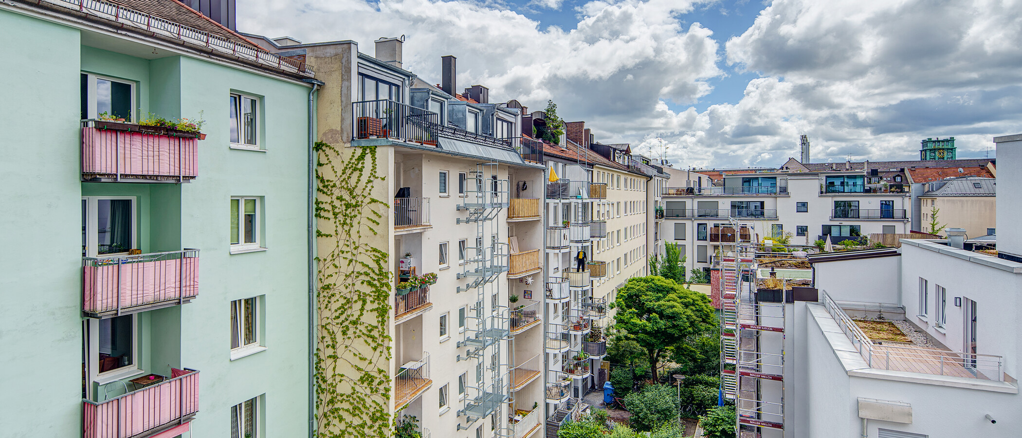 квартира München Maxvorstadt - Westen 02 вид из окна 49