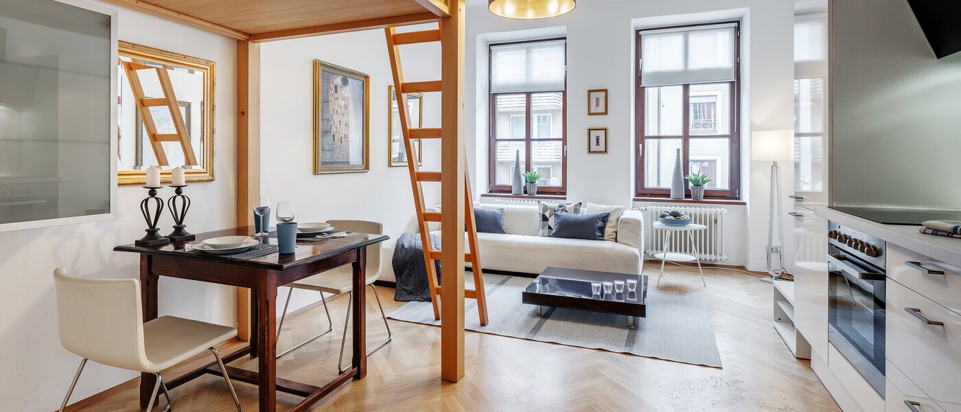 квартира München Maxvorstadt - Museumsviertel 01 жилое пространство 4921