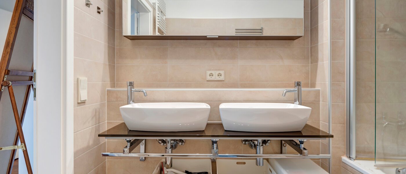 квартира с садом München Au 02 ванная комната 4965