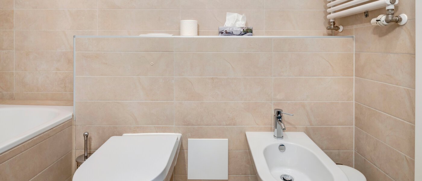 квартира с садом München Au 03 ванная комната 4965