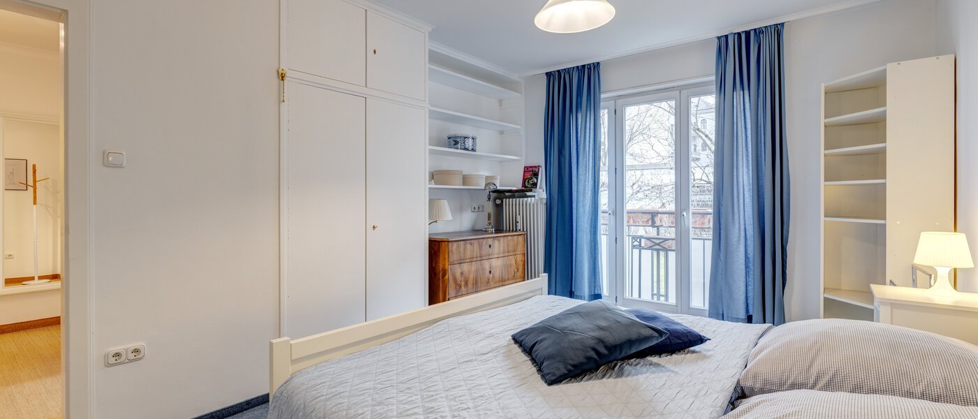 квартира München Schwabing (rechts der Leopoldstraße) 02 1-я спальная комната 4984