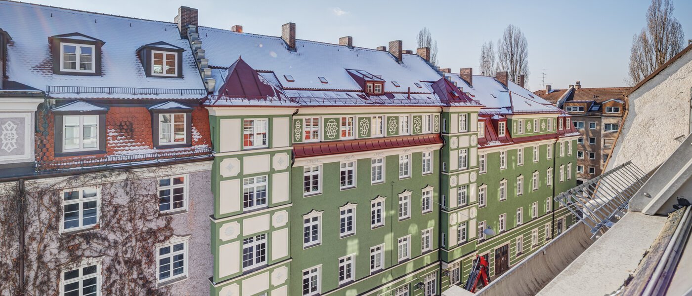 двухэтажная квартира München Au 03 вид из окна 5023