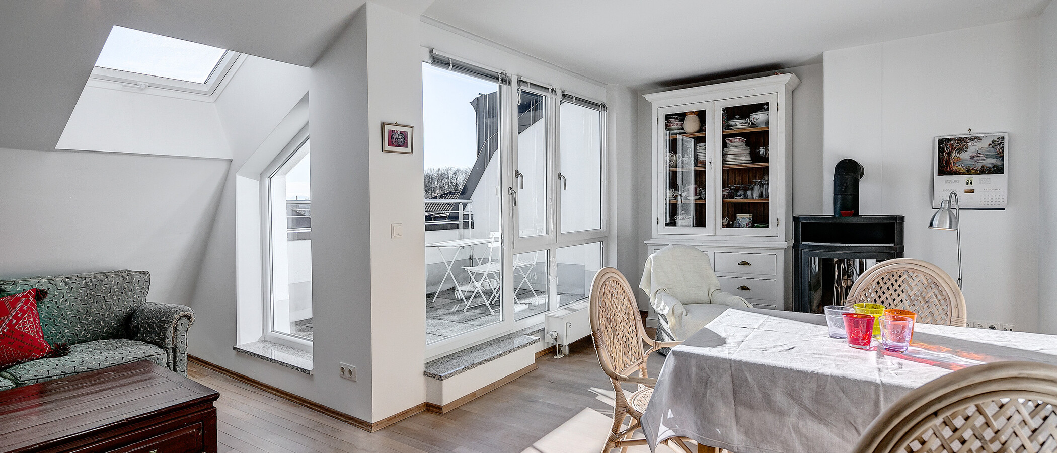 мансардная квартира München Schwabing-West 02 гостиная 5041