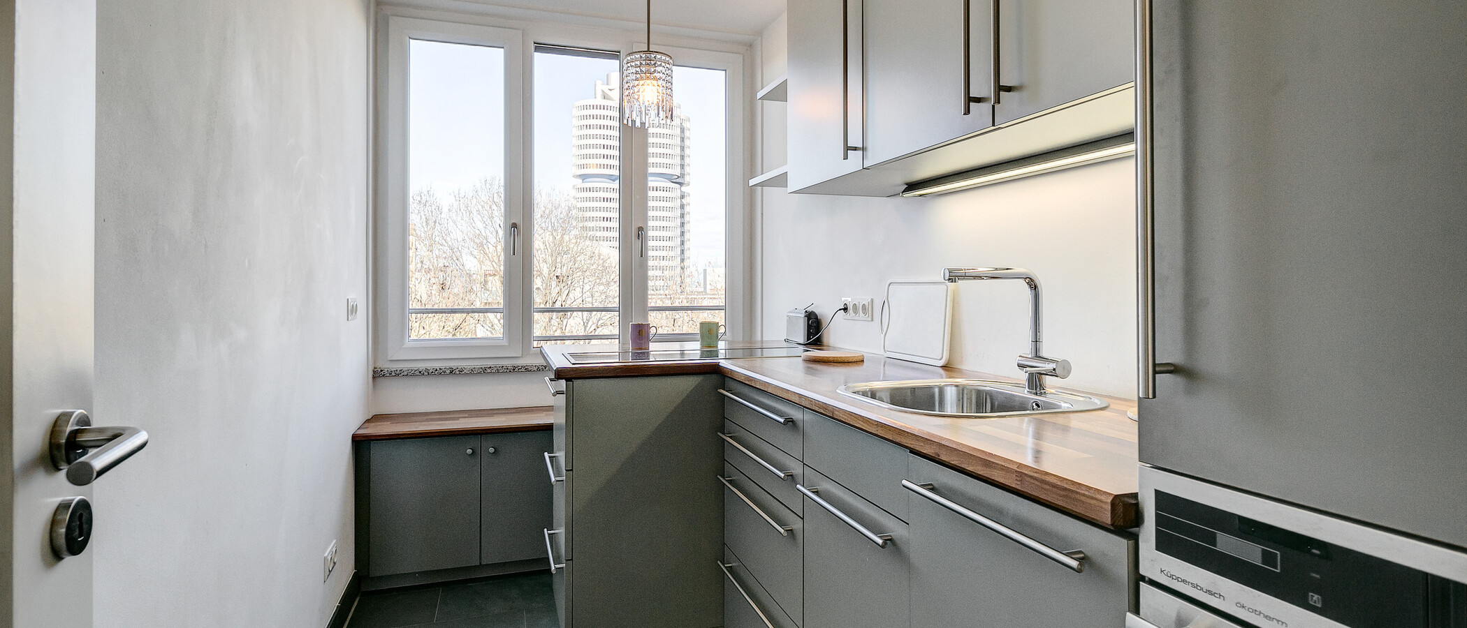 мансардная квартира München Schwabing-West 01 кухня 5041