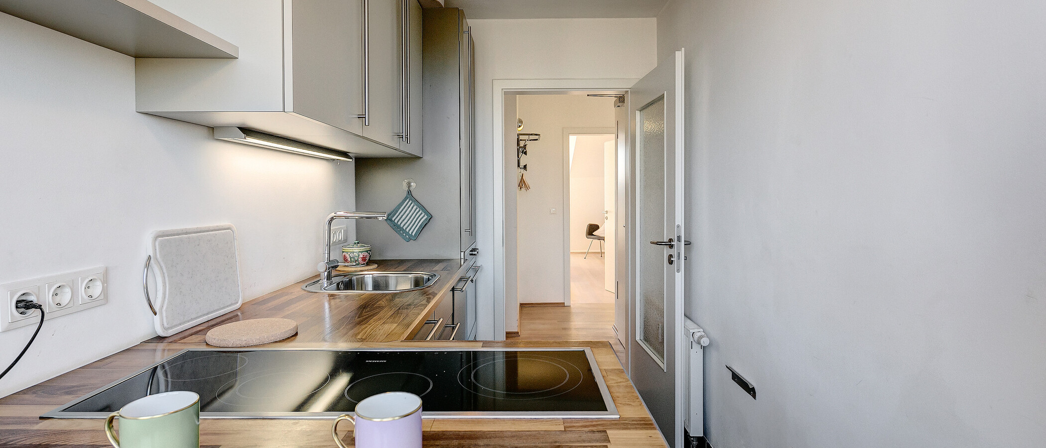 мансардная квартира München Schwabing-West 04 кухня 5041