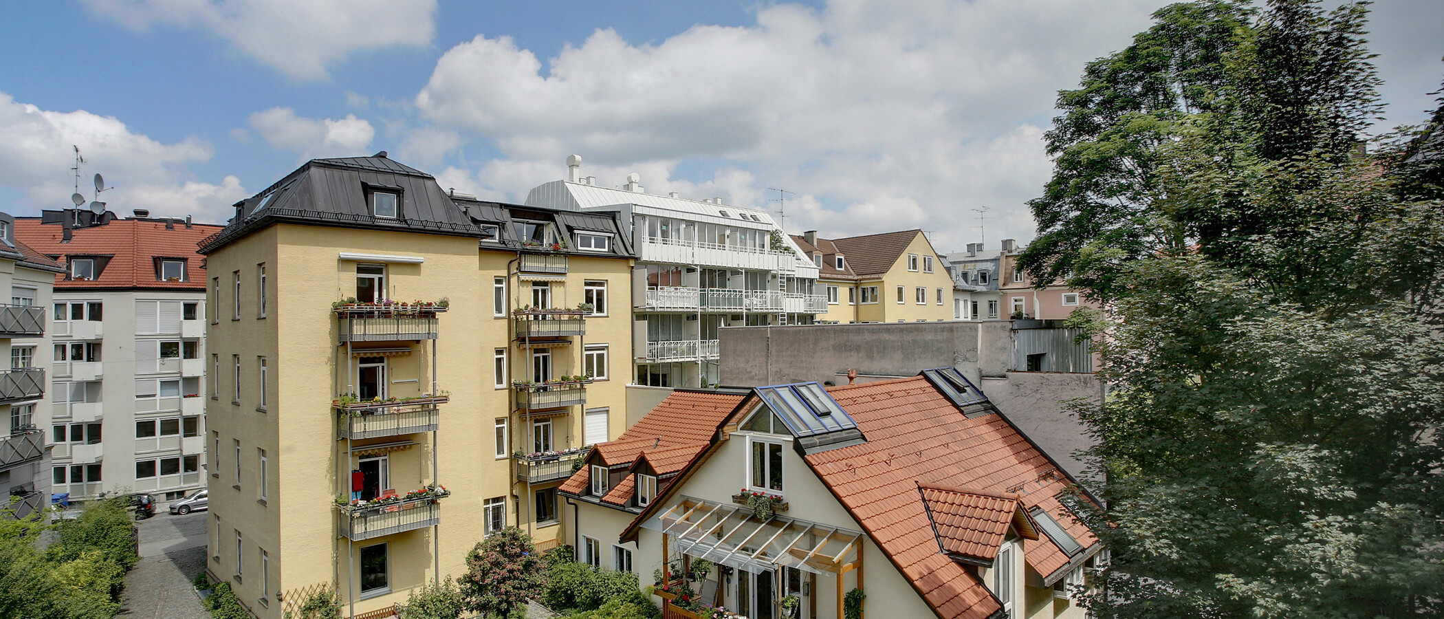 квартира München Isarvorstadt 01 вид из окна 5072