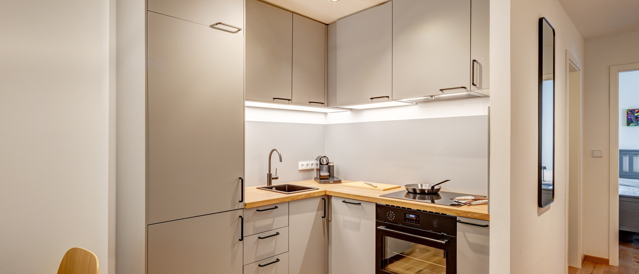 квартира с садом München Solln 01 кухня 515