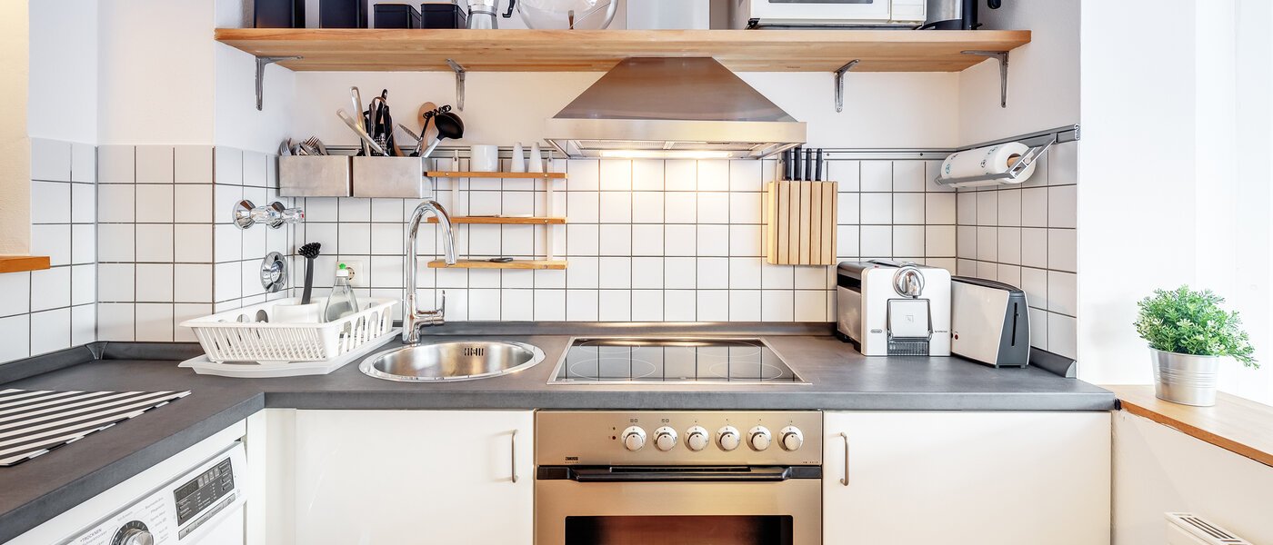 квартира с садом München Au 02 кухня 5163