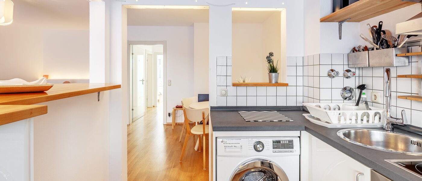 квартира с садом München Au 03 кухня 5163