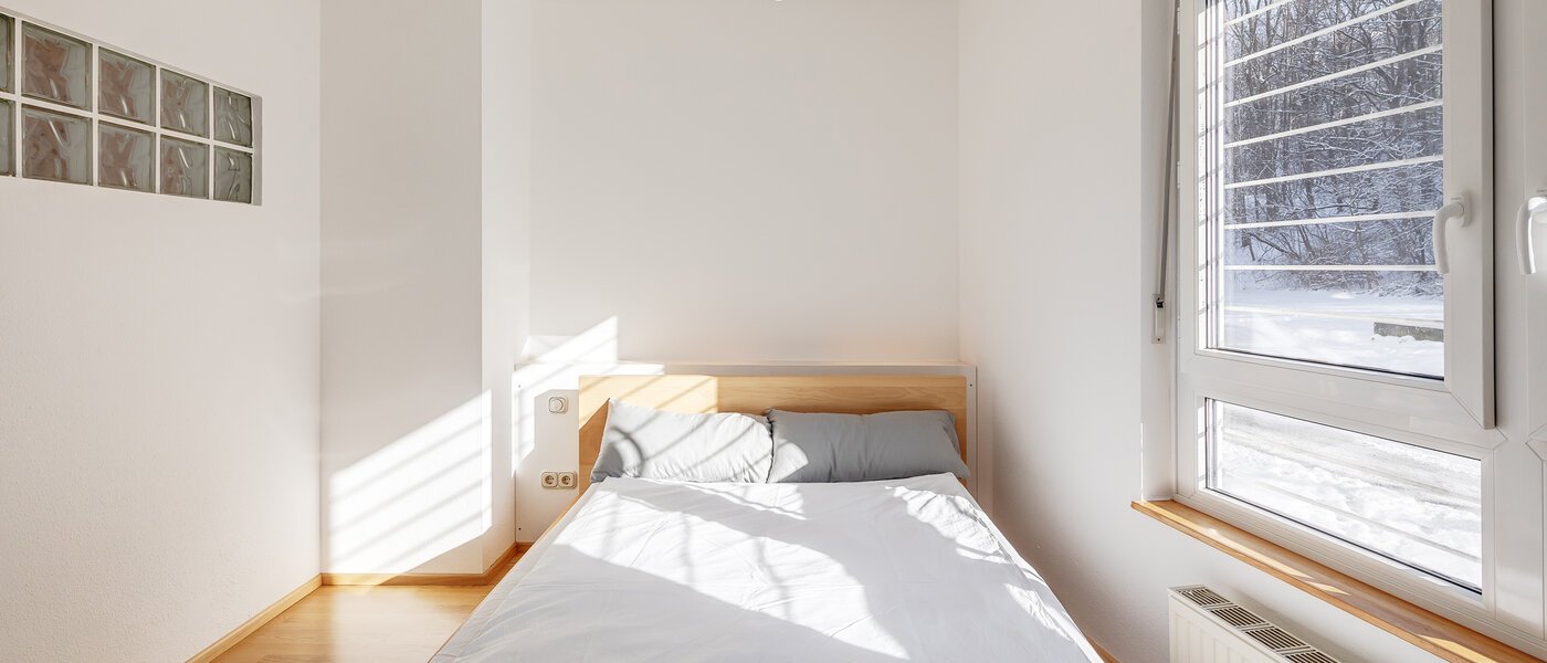 квартира с садом München Au 01 спальная комната 5163