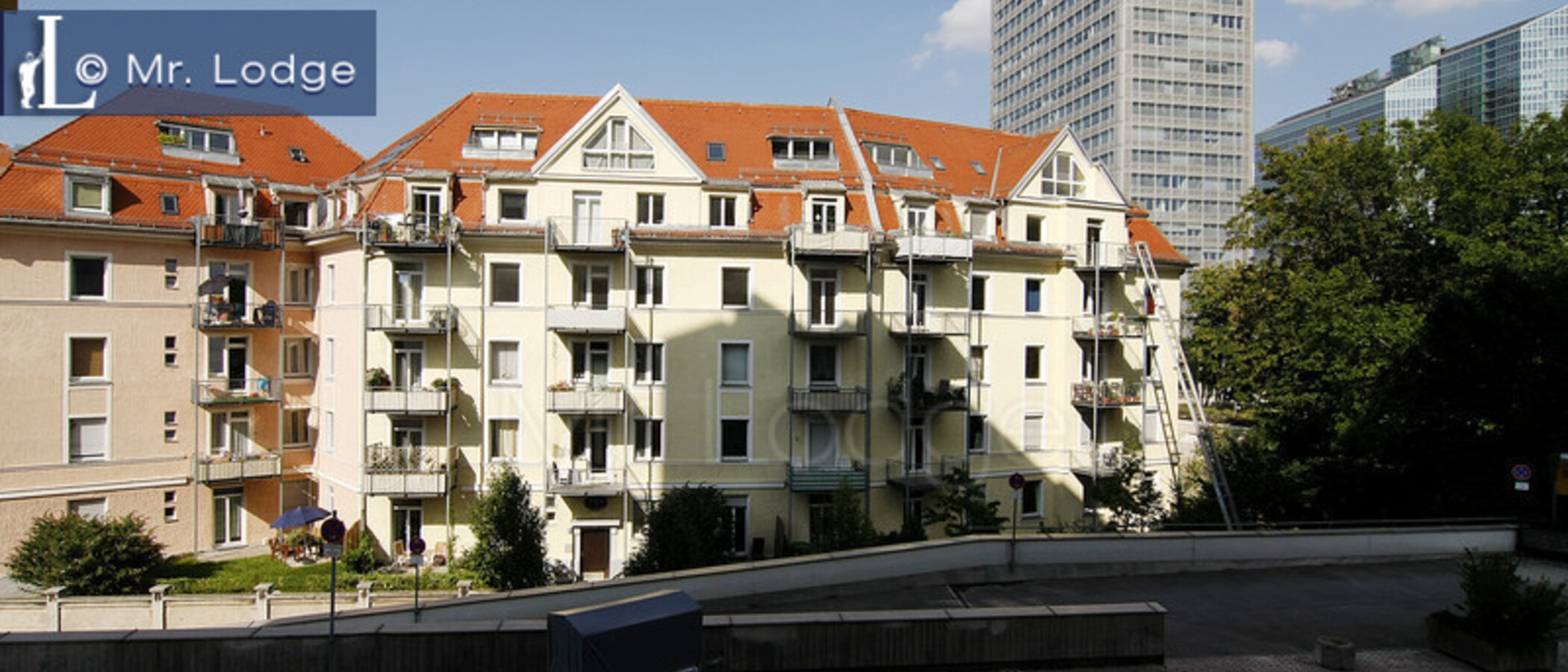 квартира München Schwabing (rechts der Leopoldstraße) 02 вид из окна 5202