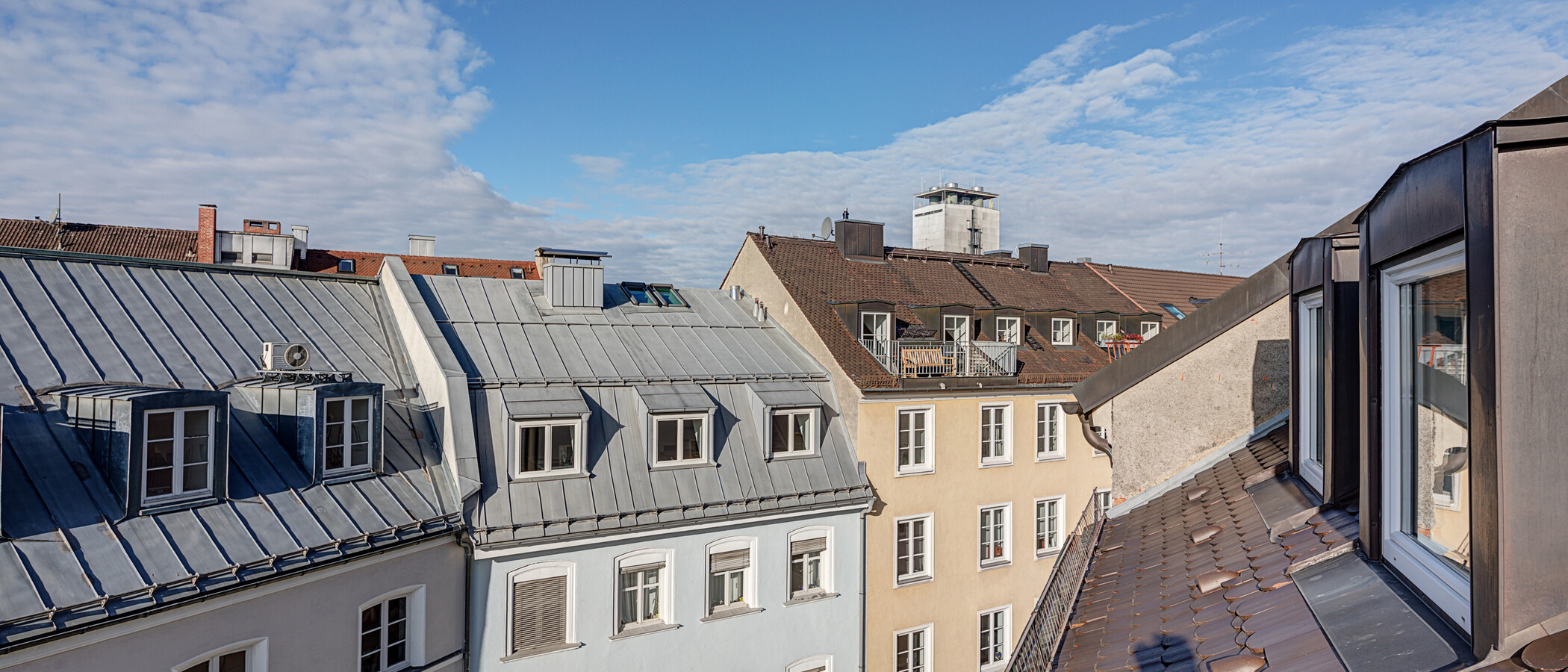мансардная квартира München Maxvorstadt 02 вид из окна 5221