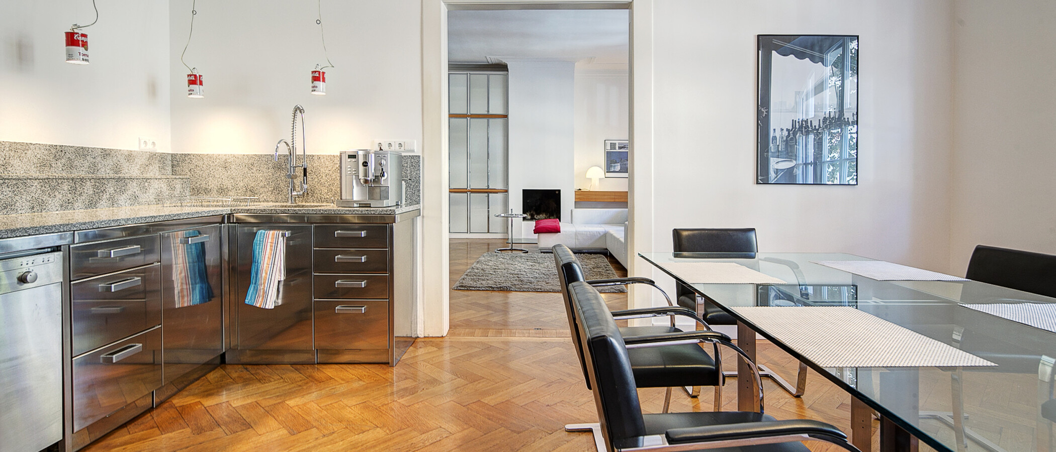 квартира München Schwabing-West (rund um den Hohenzollernplatz) 03 кухня 5273