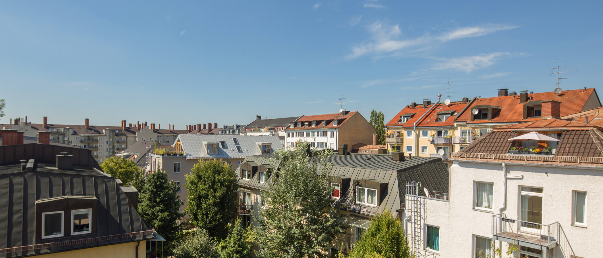 квартира-галерея München Westend 02 вид из окна 5354