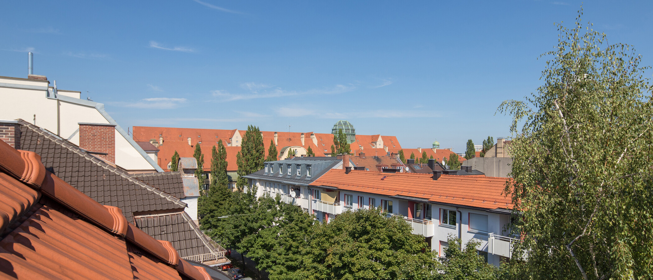 квартира-галерея München Westend 03 вид из окна 5354