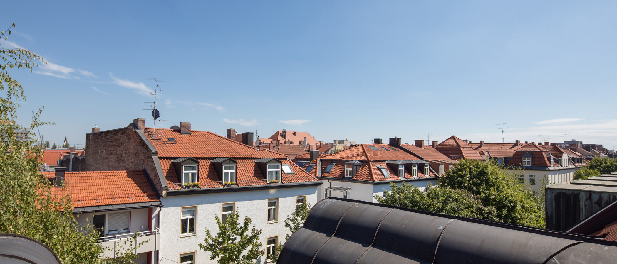квартира-галерея München Westend 04 вид из окна 5354