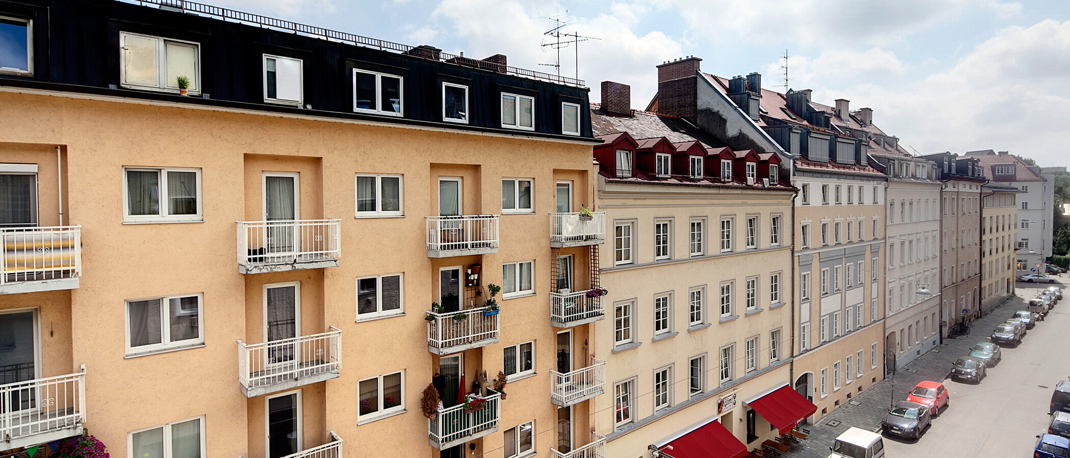 квартира München Glockenbachviertel 01 вид из окна 541
