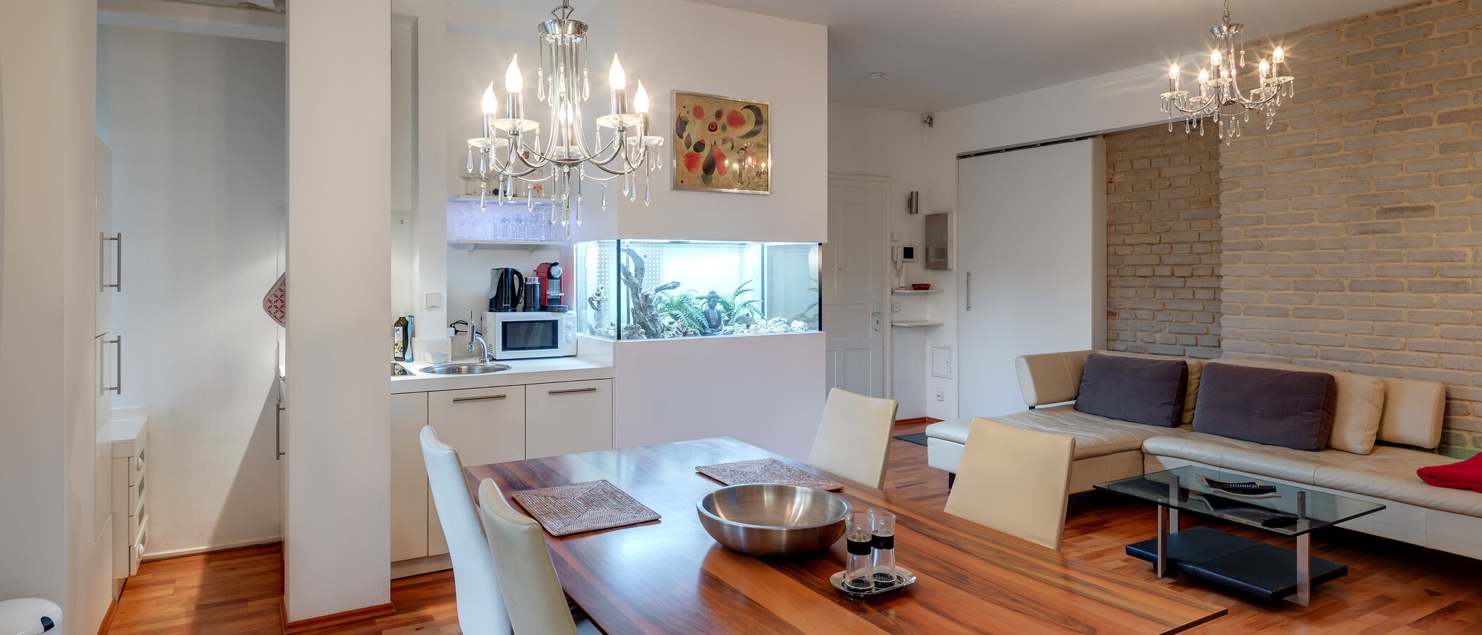 квартира München Schwabing 02 гостиная 5438