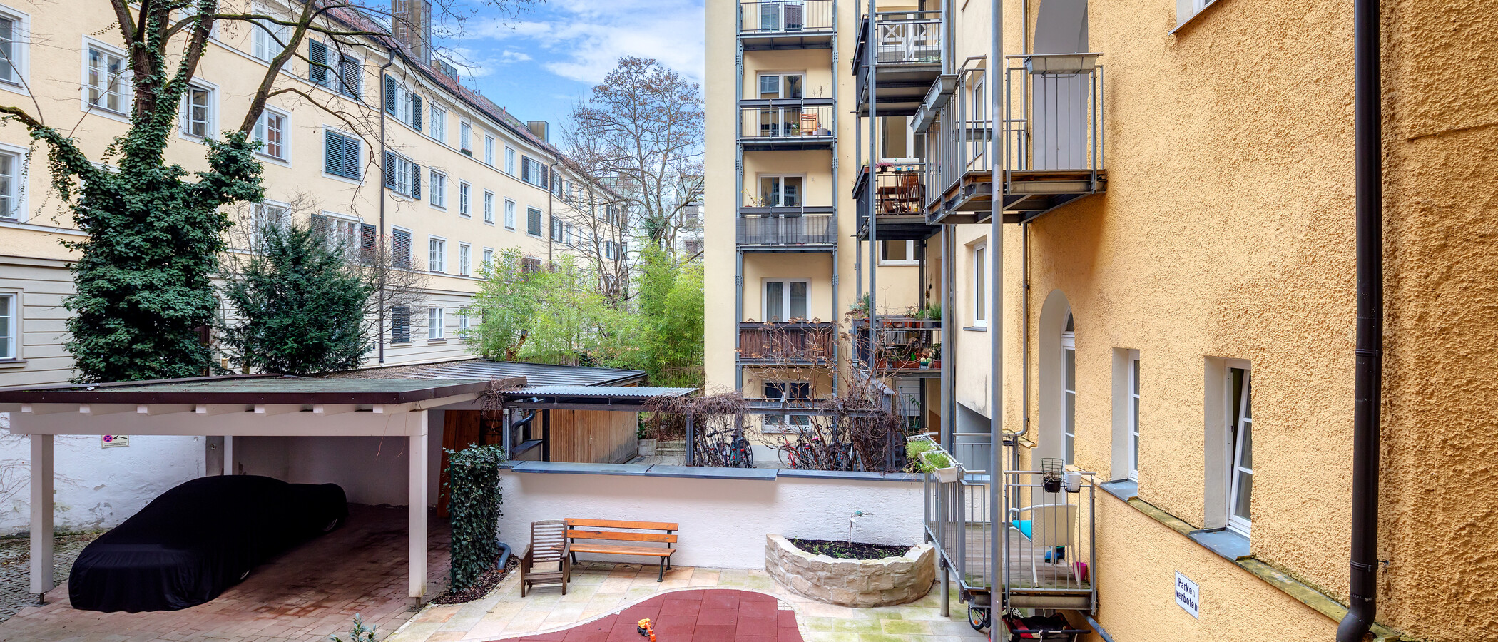 квартира München Schwabing 01 вид из окна 5438