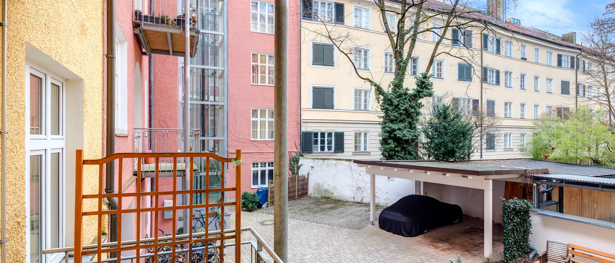 квартира München Schwabing 02 вид из окна 5438