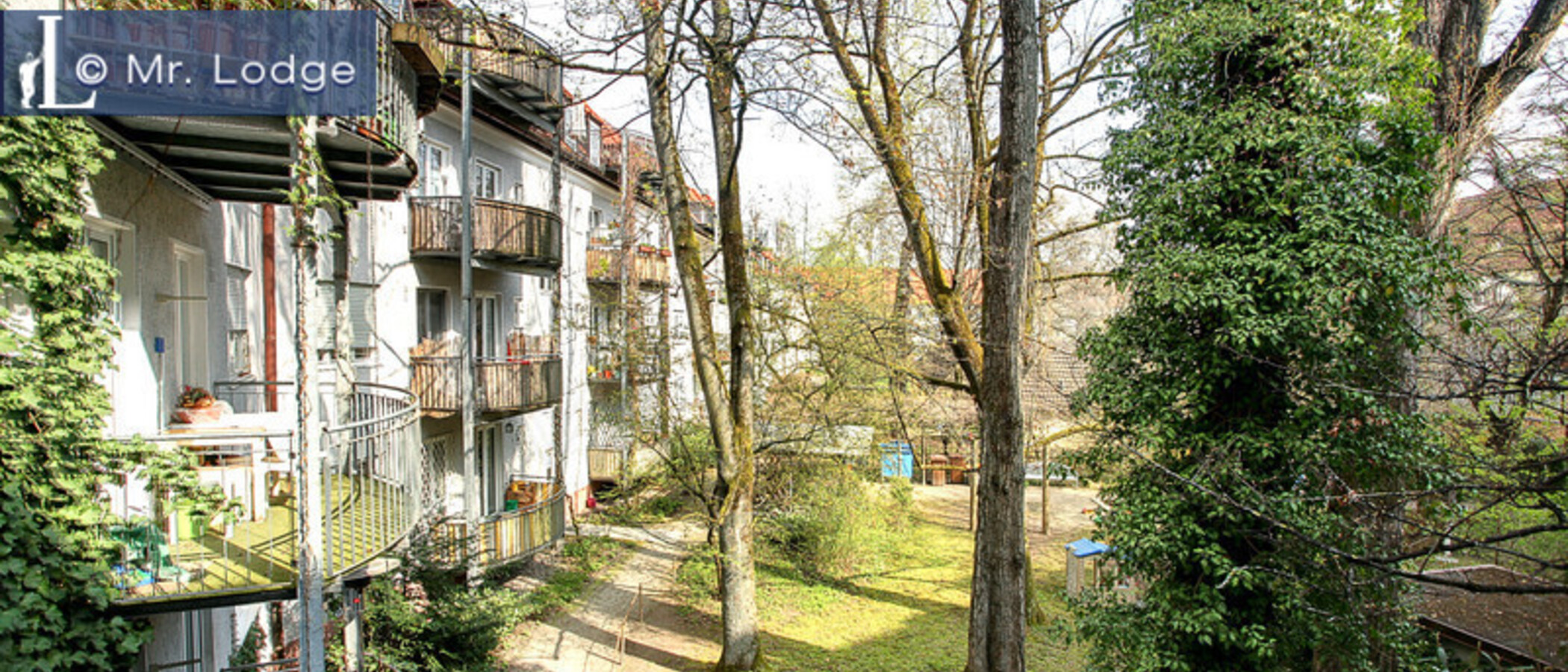 квартира München Altbogenhausen 04 вид из окна 5506