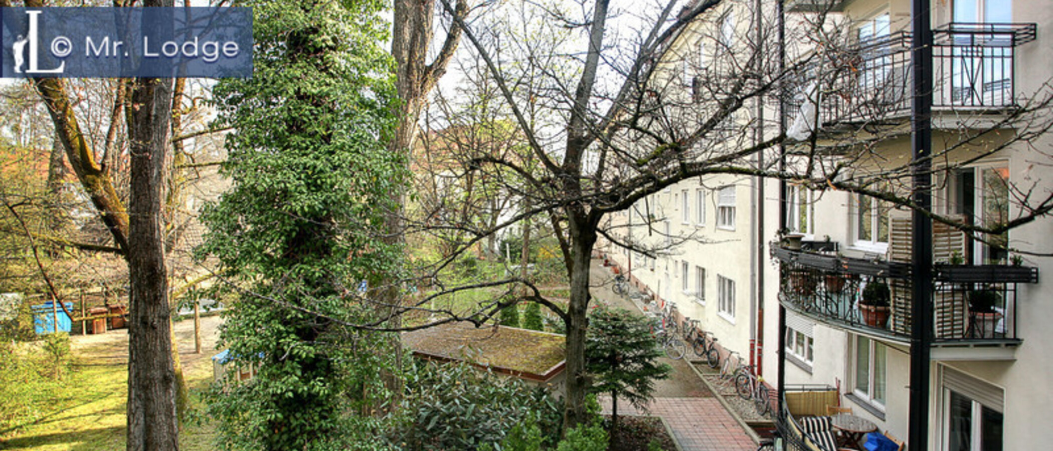 квартира München Altbogenhausen 05 вид из окна 5506