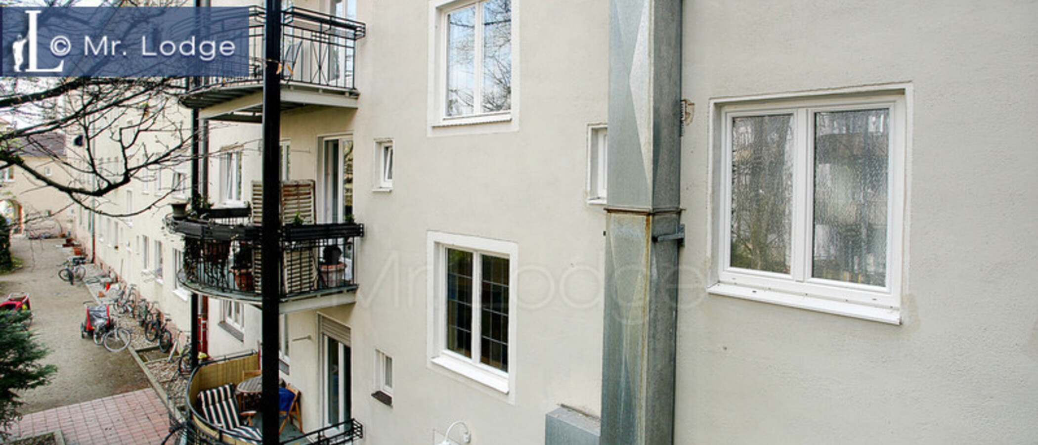 квартира München Altbogenhausen 06 вид из окна 5506