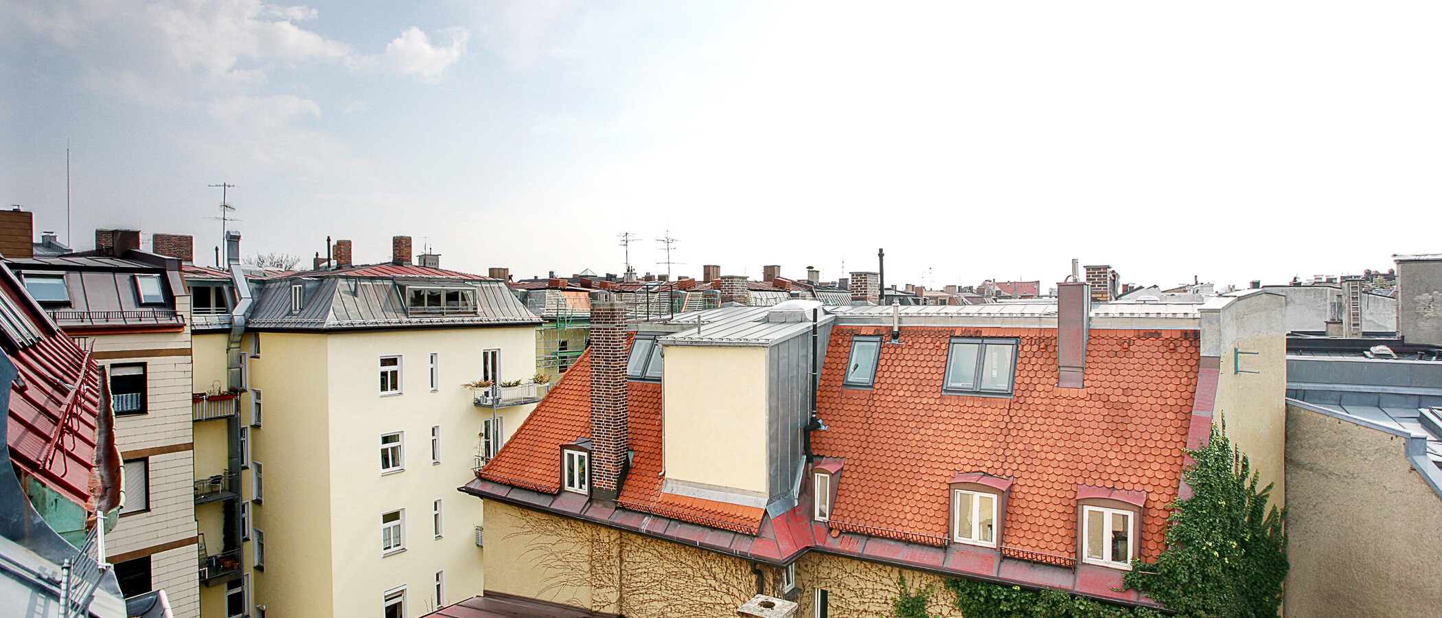 мансардная квартира München Isarvorstadt 01 вид из окна 5524