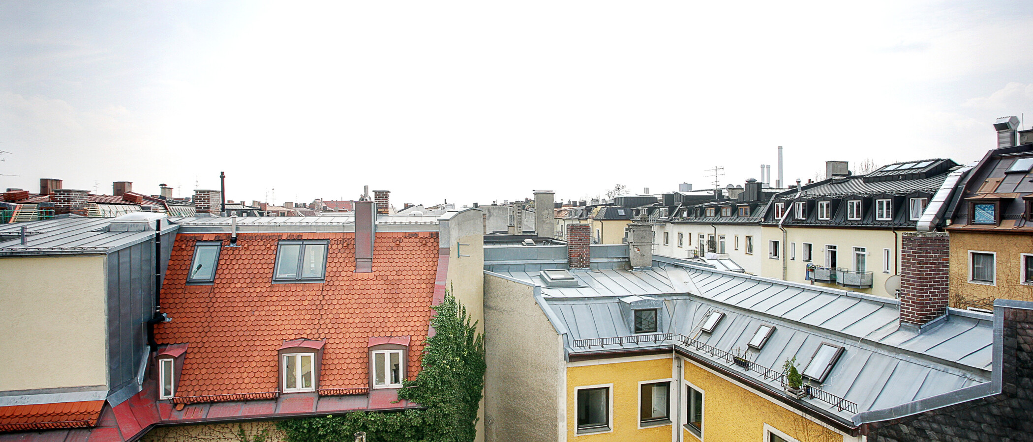 мансардная квартира München Isarvorstadt 02 вид из окна 5524