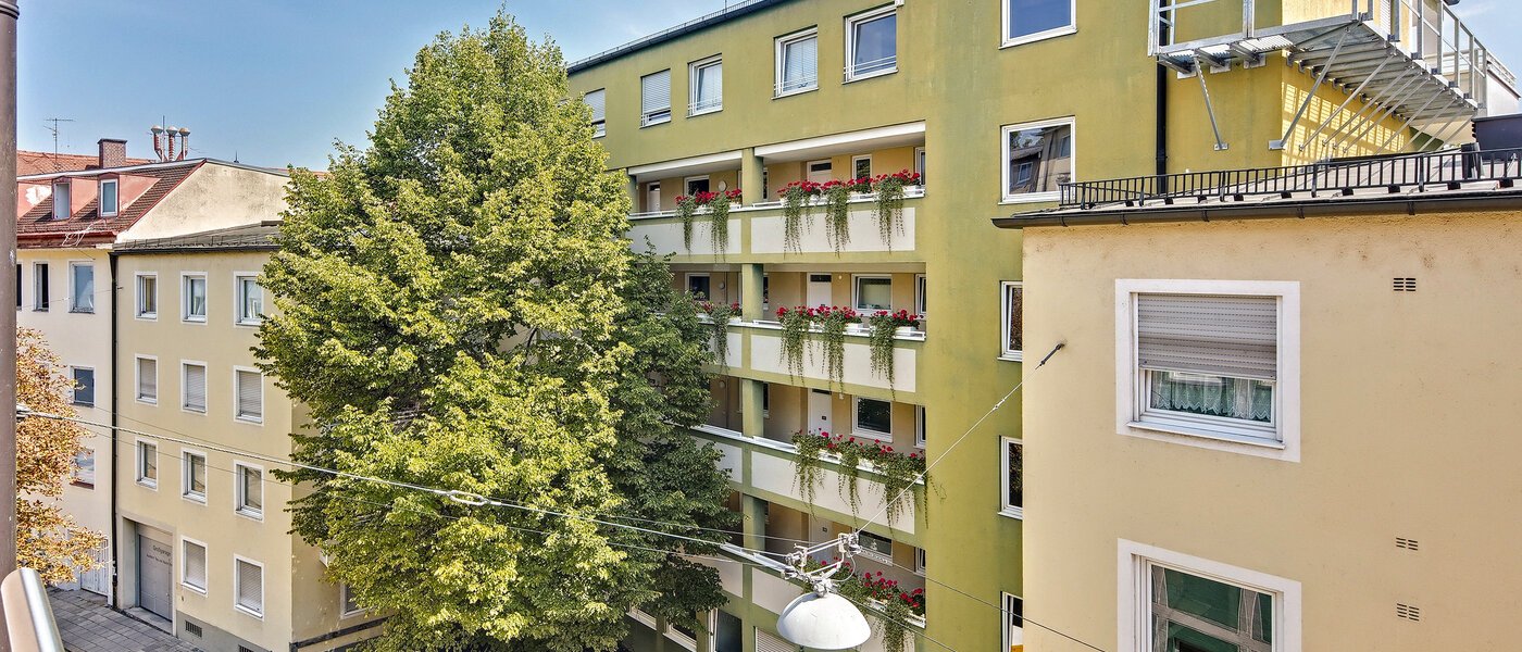 квартира München Schwabing 02 вид из окна 5558