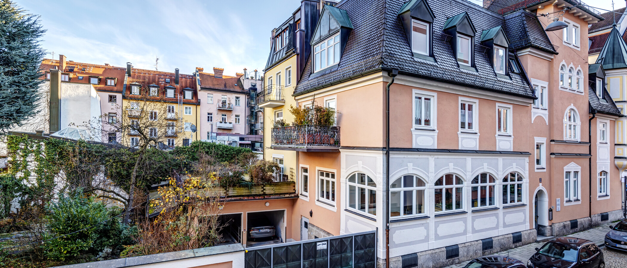 квартира München Schwabing-Nord (zw. Leopoldstraße & Englischen Garten) 02 вид из окна 5559