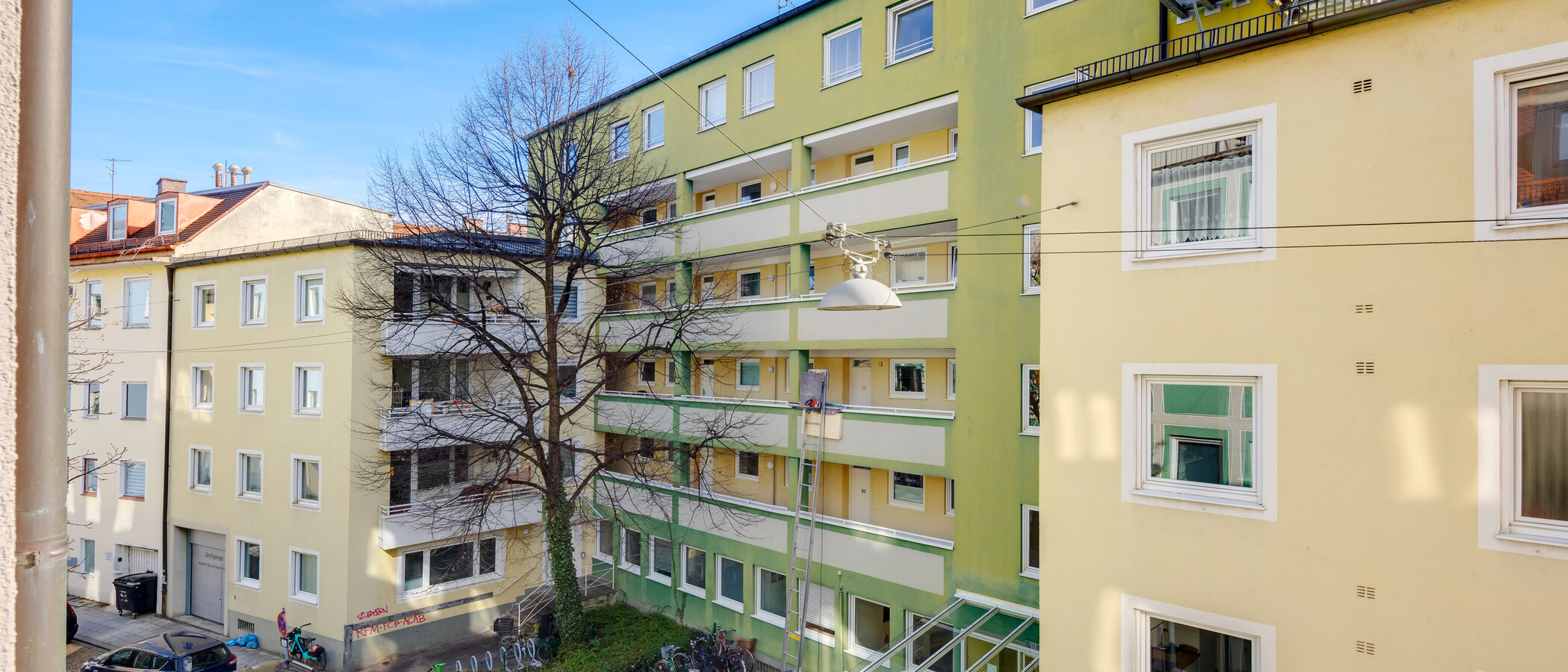 квартира München Schwabing 02 вид из окна 5589