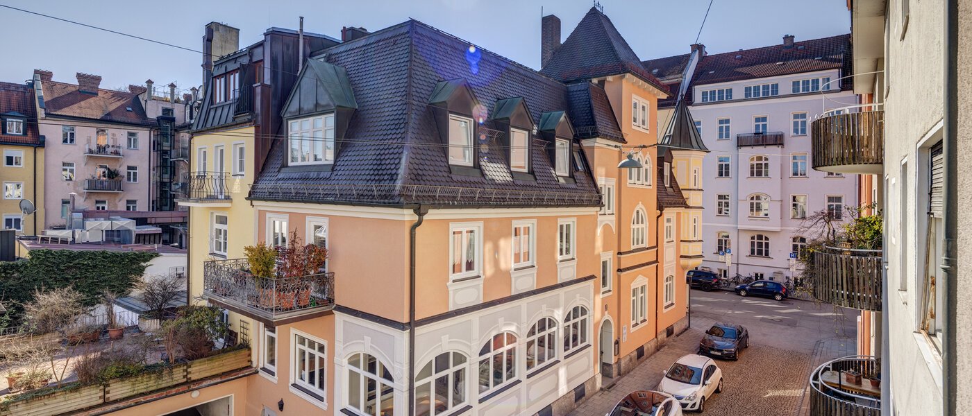 квартира München Schwabing 02 вид из окна 5590