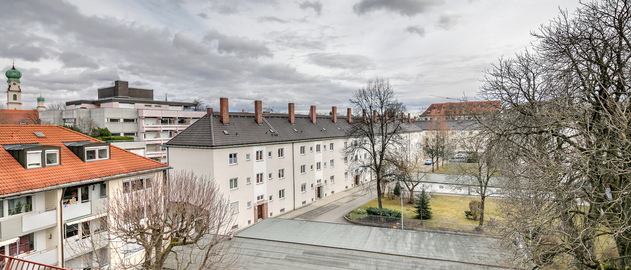 квартира München Nymphenburg-Gern 01 вид из окна 5680