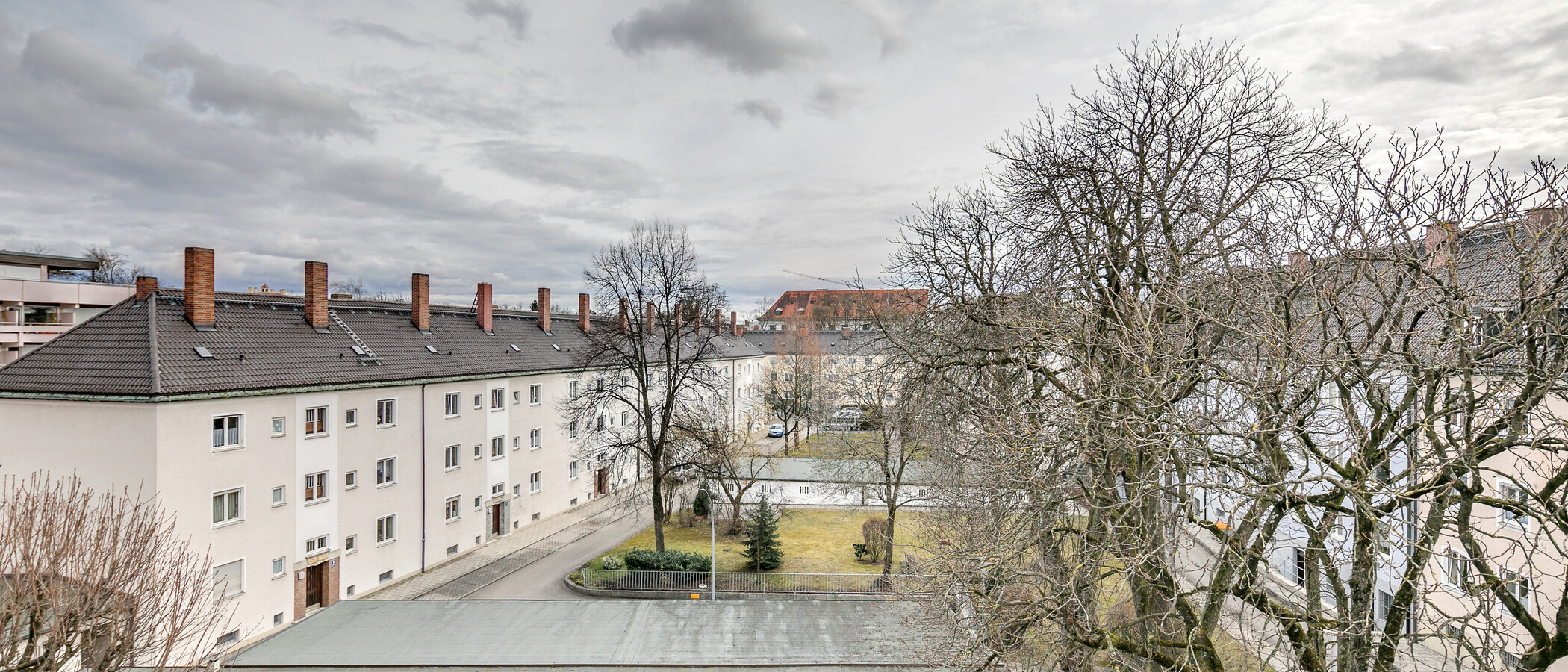 квартира München Nymphenburg-Gern 02 вид из окна 5680