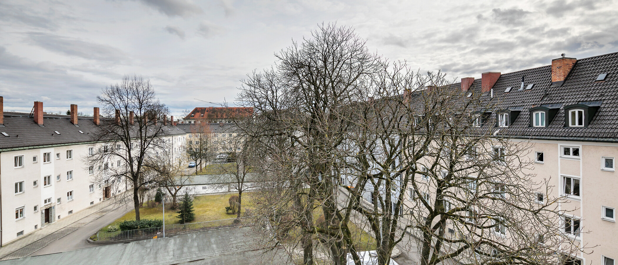 квартира München Nymphenburg-Gern 03 вид из окна 5680