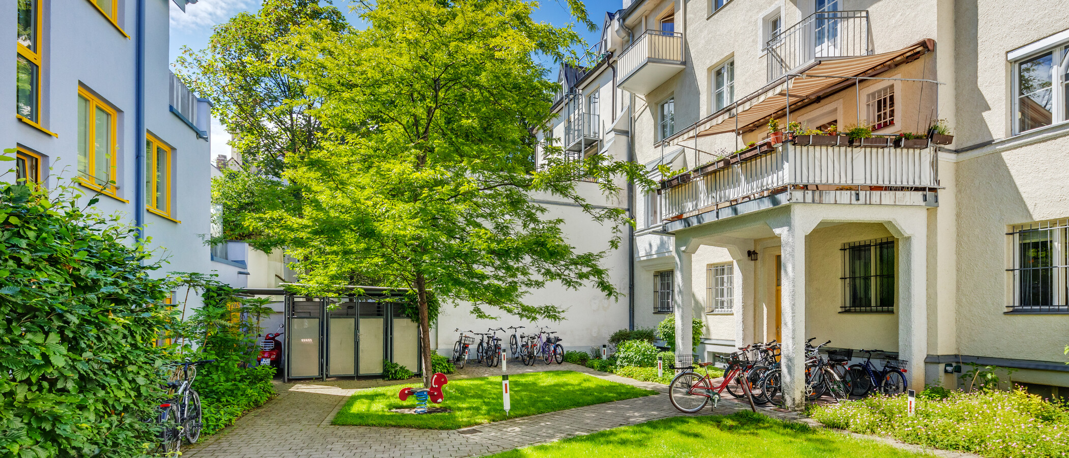 квартира München Haidhausen 01 внутренний двор  5785