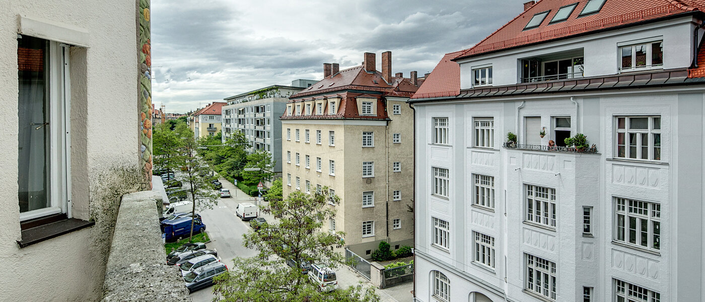 квартира München Schwabing-West (rund um den Bonner Platz) 02 вид из окна 5818