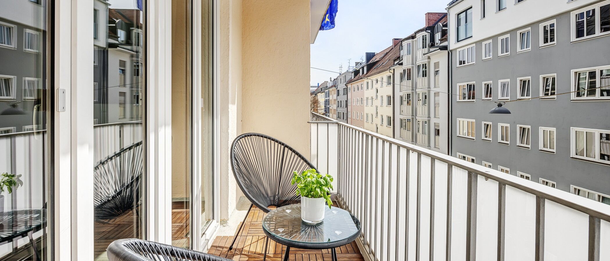квартира München Maxvorstadt - Universitätsviertel 03 балкон 5930