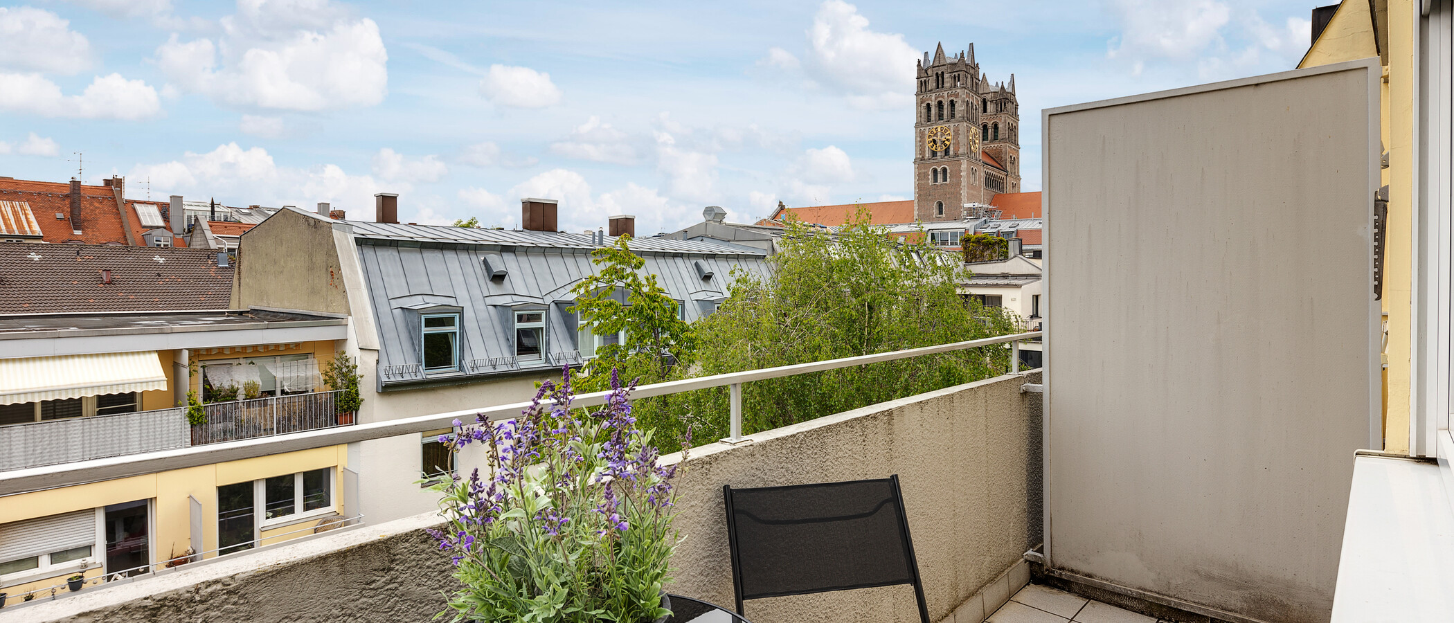 квартира München Glockenbachviertel 01 балкон 5936