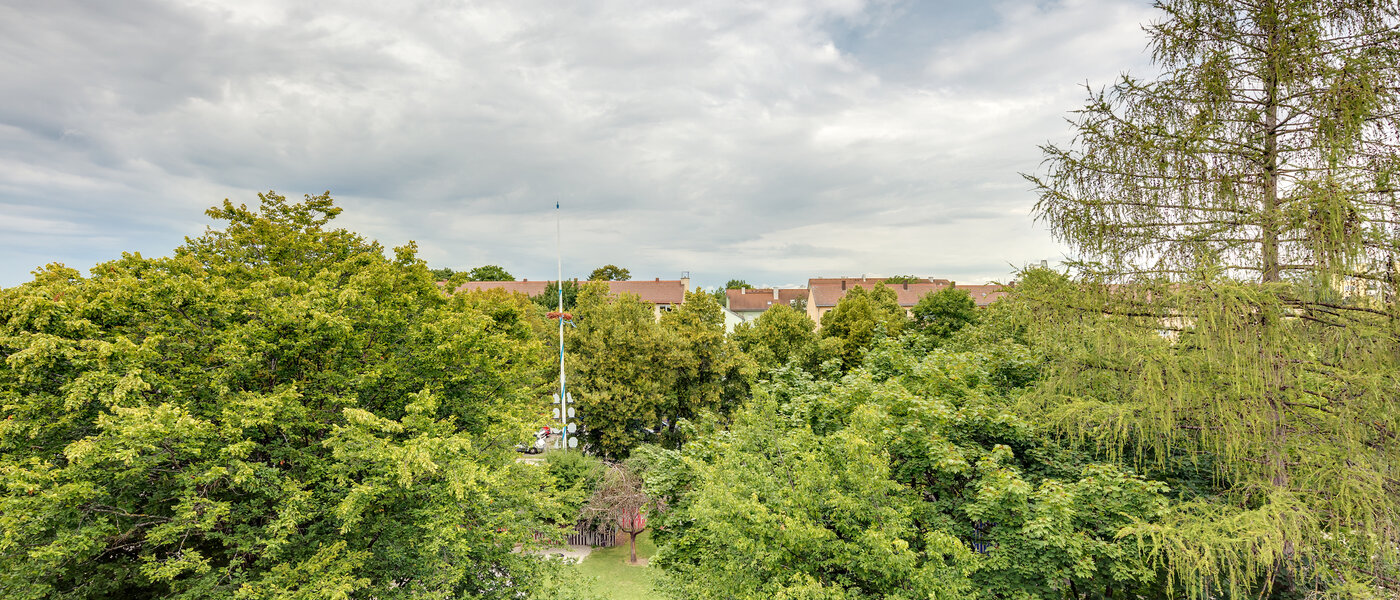 мансардная квартира München Sendling-Westpark 01 вид из окна 5946