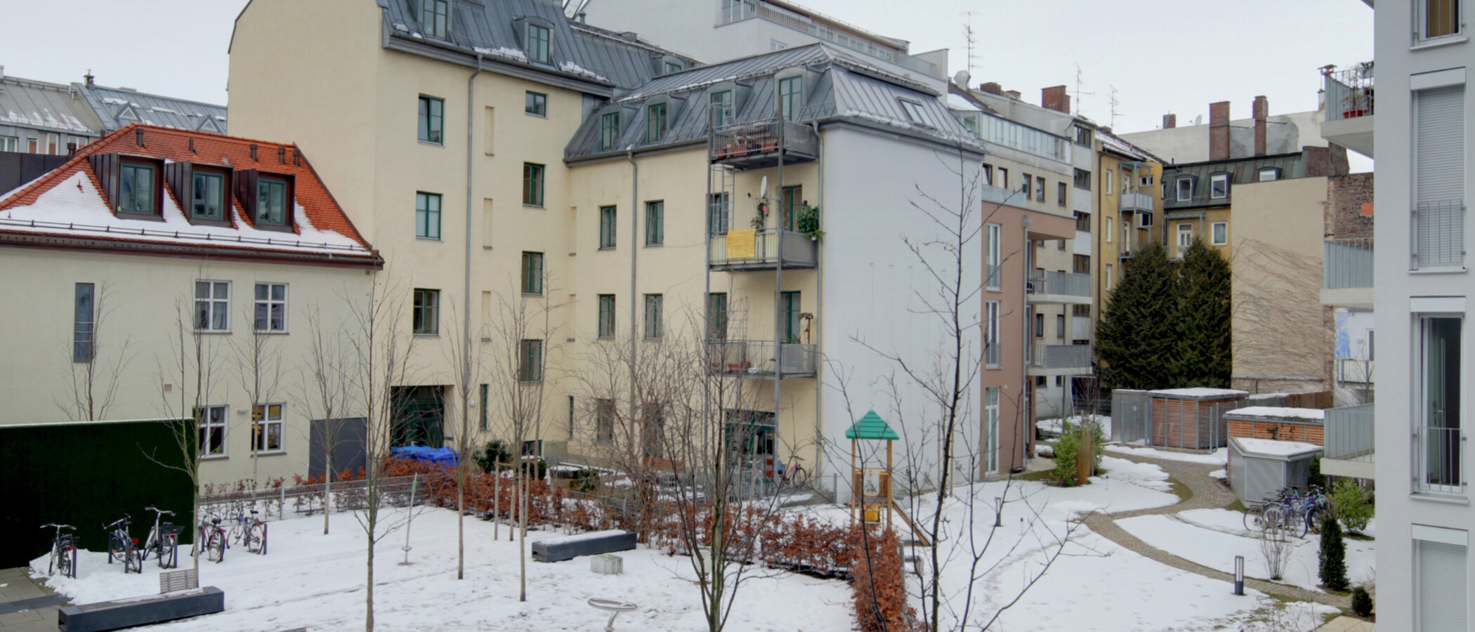 квартира München Haidhausen 01 вид из окна 5958