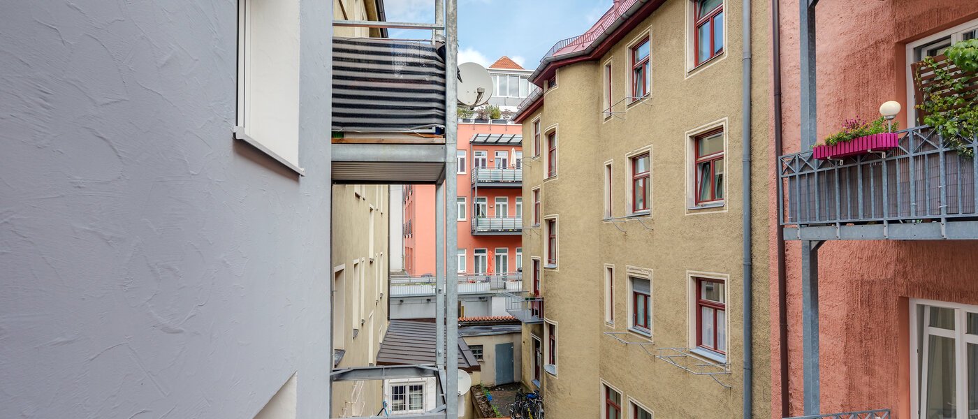 квартира München Schwabing 04 вид из окна 5987