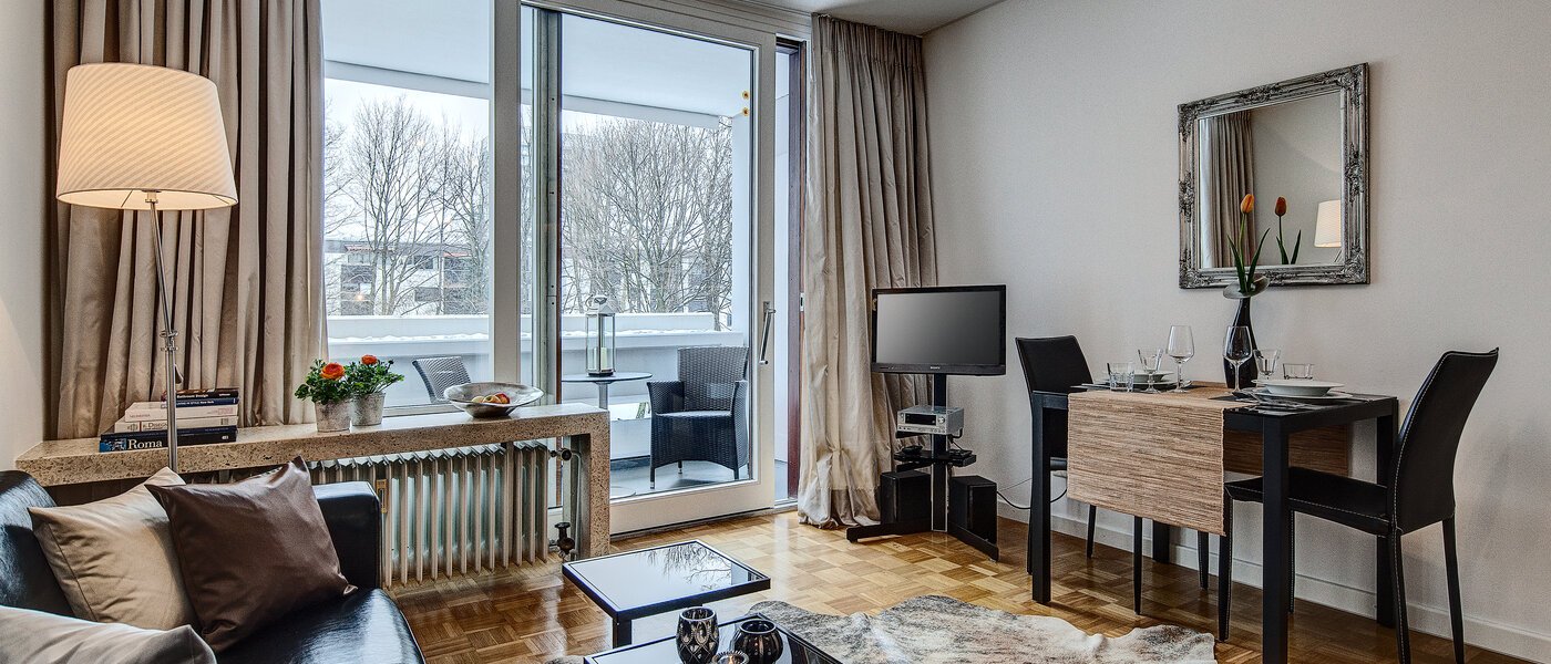 квартира München Arabellapark 02 гостиная 6126