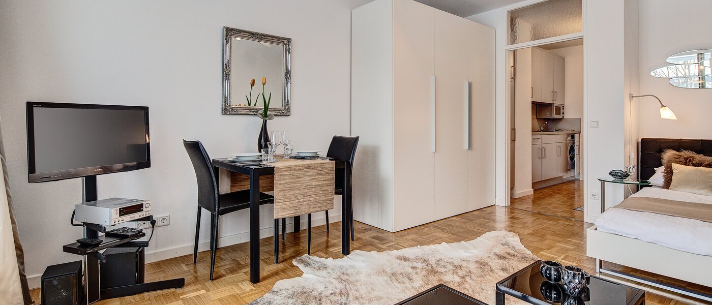 квартира München Arabellapark 03 гостиная 6126