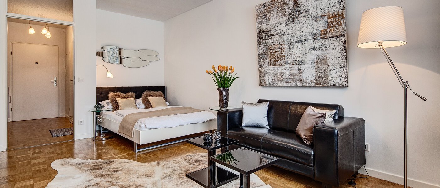 квартира München Arabellapark 04 гостиная 6126