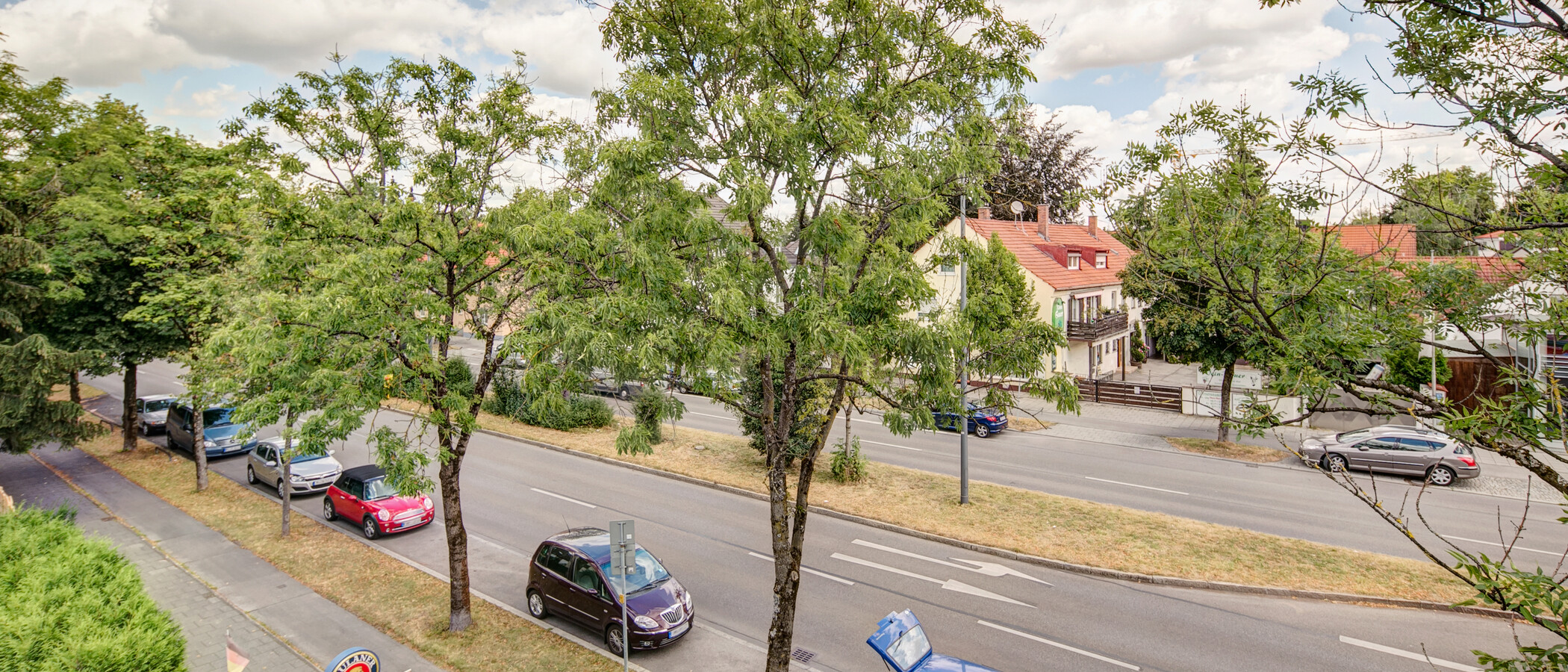 мансардная квартира München Waldtrudering 02 вид из окна 6182