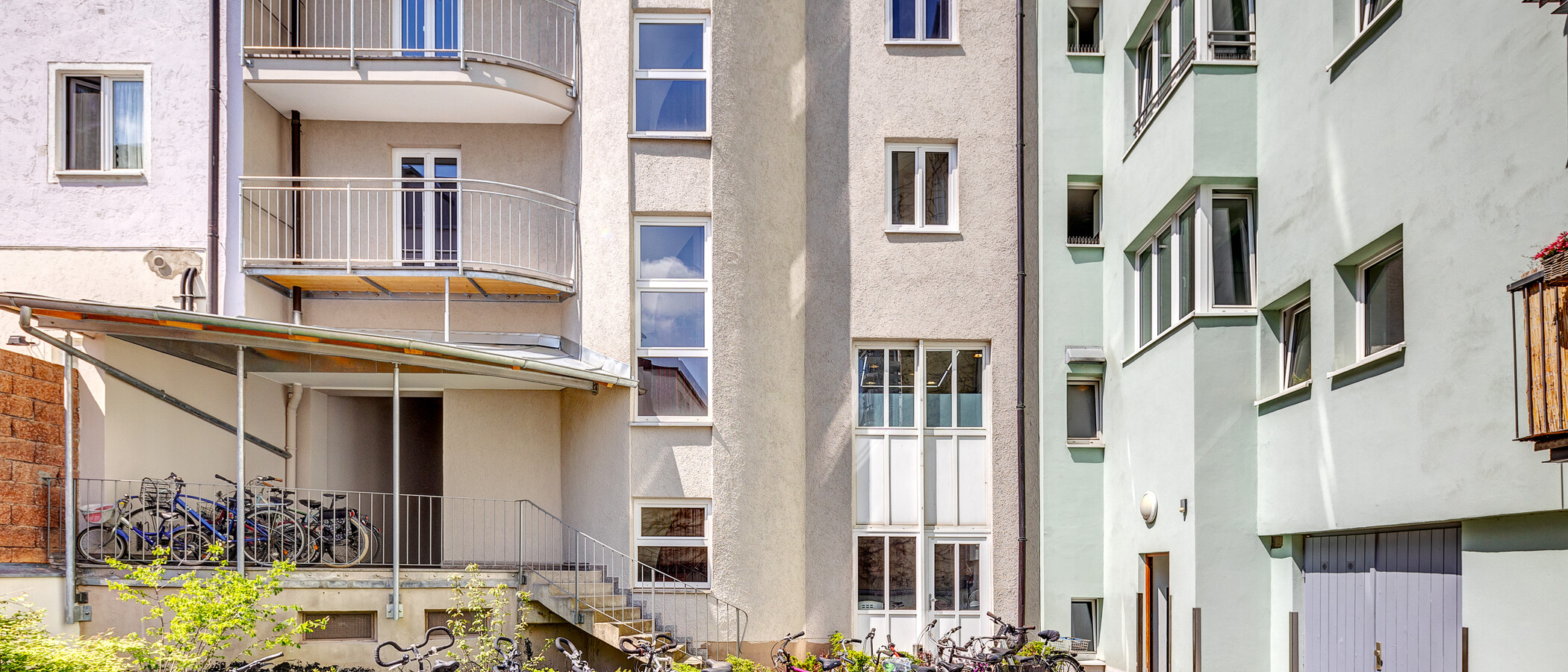 квартира München Maxvorstadt - Westen 01 внутренний двор  6196