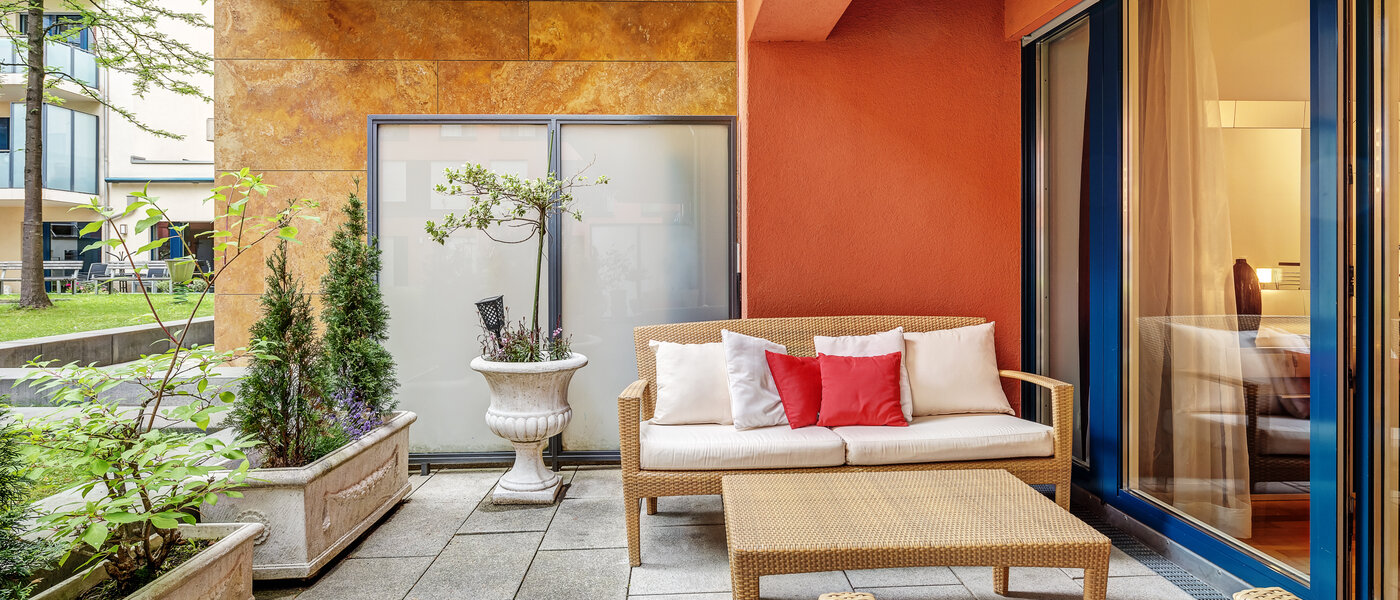 квартира München Schwabing-Nord (zw. Leopoldstraße & Englischen Garten) 01 терраса 6300